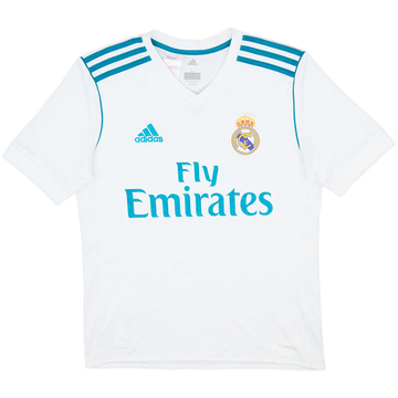 2017-18 Real Madrid Home Shirt - 8/10 - (L.Boys)