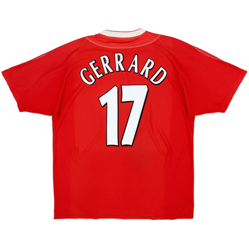 2002-04 Liverpool Home Shirt Gerrard #17 - 4/10 - (XL)