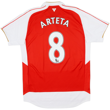 2015-16 Arsenal Camiseta Local Arteta #8 - 7/10 - (M)