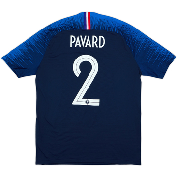 2018 France Authentic Home Shirt Pavard #2 - 8/10 - (L)