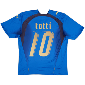 2006 Italy Basic Home Shirt Totti #10 - 9/10 - (L)