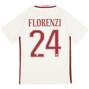 2016-17 Roma Away Shirt Florenzi #24 - 7/10 - (S)