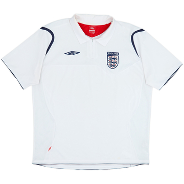 2006-07 England Umbro 1/4 Zip Polo Shirt - 7/10 - (XL)