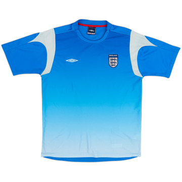 2004-06 England Umbro 1/4 Zip Polo Shirt - 8/10 - (M)