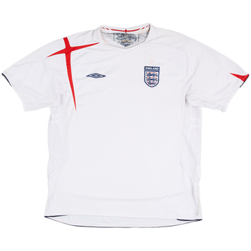 2005-07 Inglaterra Camiseta Local - 5/10 - (XXL)