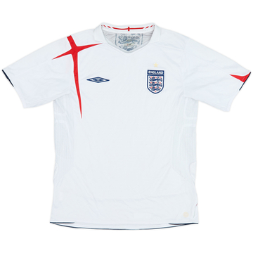 2005-07 England Home Shirt - 5/10 - (M)