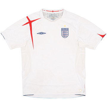 2005-07 England Home Shirt - 4/10 - (L)
