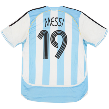 2005-07 Argentina Home Shirt Messi #19 - 5/10 - (L)