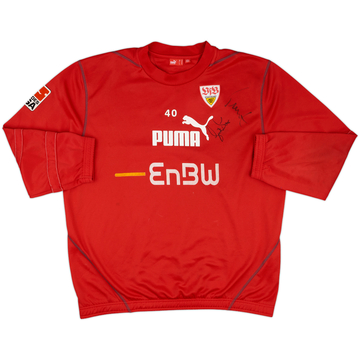 2007-08 Stuttgart Signed Puma Player Issue Sweat Top #40 (Schuster)