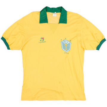 1990 Brazil Home Shirt - 6/10 - (XL)