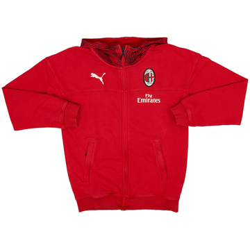 2019-20 AC Milan Puma Zipped Hooded Sweat Top - 8/10 - (XS)