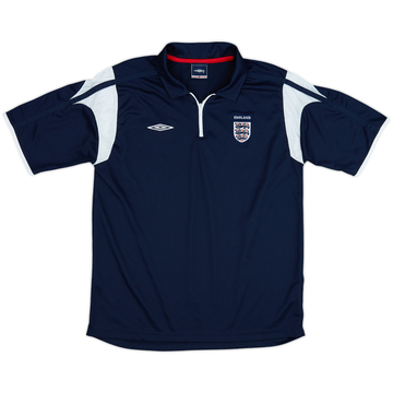 2002-04 England Umbro 1/4 Zip Polo Shirt - 7/10 - (L)