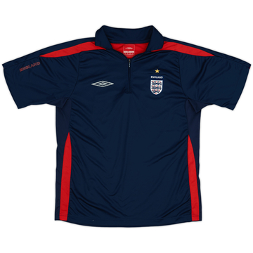 2003-04 England Umbro 1/4 Zip Polo Shirt - 6/10 - (M)