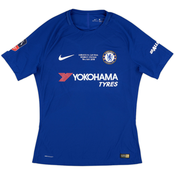 2018 Chelsea Player Issue FA Cup Final Home Shirt - 9/10 - (L)