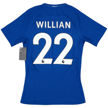 2017-18 Chelsea Player Issue Home Shirt Willian #22 (S)