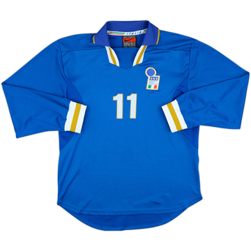 1996-98 Italy Match Issue Home L/S Shirt #11