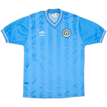 1983-85 Manchester City Home Shirt - 9/10 - (M)