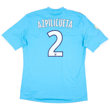 Camiseta de visitante versión jugador del Olympique Marseille 2010-11 Azpilicueta #2 - 6/10 - (L)
