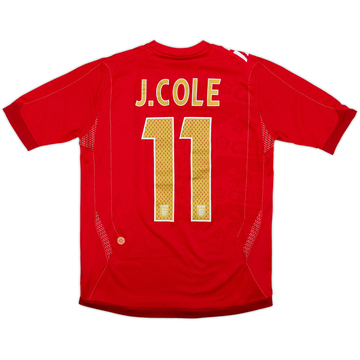 2006-08 England Away Shirt J.Cole #11 - 7/10 - (XL.Boys)