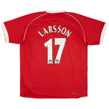 2006-07 Manchester United Home Shirt Larsson #17 - 5/10 - (XL)