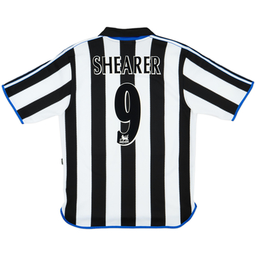 2000-01 Newcastle Home Shirt Shearer #9 - 8/10 - (L)