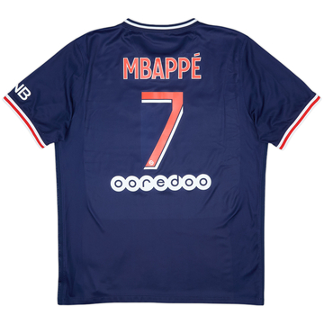 2020-21 Paris Saint-Germain Home Shirt Mbappe #7 - 8/10 - (L)