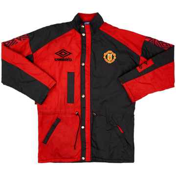 1995-97 Manchester United Umbro Padded Bench Coat - 5/10 - (M)