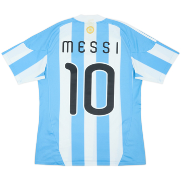 2010-11 Argentina Home Shirt Messi #10 - 5/10 - (M)