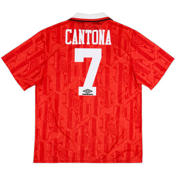 1992-94 Manchester United Home Shirt Cantona #7 - 8/10 - (XL)