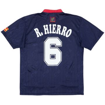 1996-98 Spain Away Shirt R.Hierro #6 - 7/10 - (L)