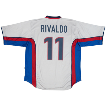 1999-01 Barcelona Away Shirt Rivaldo #11 - 8/10 - (XL)