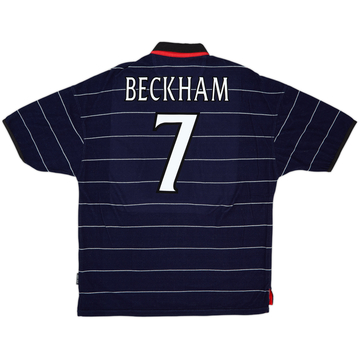 1999-00 Manchester United Away Shirt Beckham #7