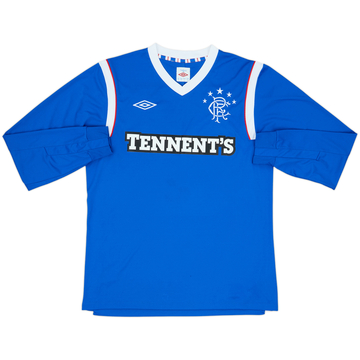 2011-12 Rangers Home L/S Shirt - 6/10 - (M)