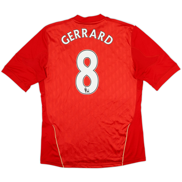 2010-12 Liverpool Home Shirt Gerrard #8 - 5/10 - (M)
