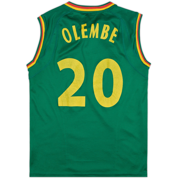 2002 Cameroon Home Vest Shirt Olembe #20 - 4/10 - (M)