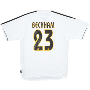 2003-04 Real Madrid Home Shirt Beckham #23 - 4/10 - (S)