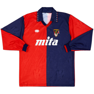 1991-92 Genoa Home L/S Shirt - 8/10 - (L)