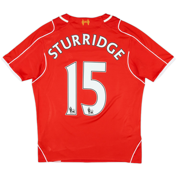 2014-15 Liverpool Home Shirt Sturridge #15 - 7/10 - (L.Boys)