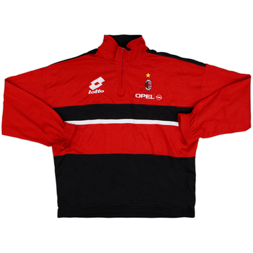 1994-95 AC Milan Lotto 1/4 Zip Drill Top - 8/10 - (XL)