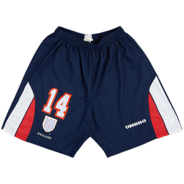 1997-99 England Player Issue Home Shorts #14 - 8/10 - (XL)