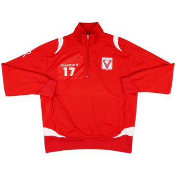 2007-09 Vicenza Diadora Player Issue 1/2 Zip Track Jacket #17 - 6/10 - (L)