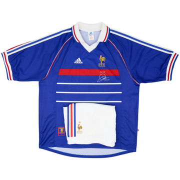 1998-00 France Pour Toi Zinedine Zidane Home Shirt & Shorts - 6/10 - (XL)