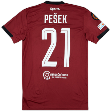2023-24 Sparta Prague Match Issue Home Shirt Pesek #21