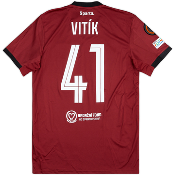 2023-24 Sparta Prague Match Issue Home Shirt Vitik #41
