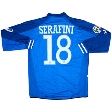 2005-06 Empoli Match Issue Home L/S Shirt Serafini #18