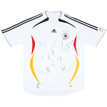 2005-07 Germany Squad Signed Home Shirt - 8/10 - (XL)