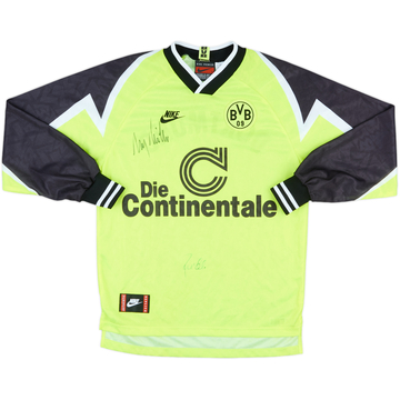 1995-96 Borussia Dortmund Signed Home L/S Shirt