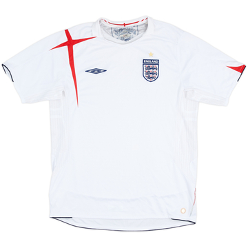 2005-07 England Home Shirt - 5/10 - (L)