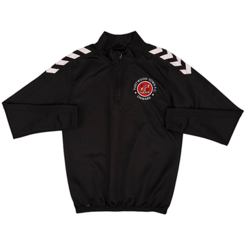 2018-20 Fleetwood Town Hummel 1/4 Zip Drill Top - 8/10 - (S)