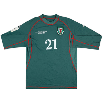2004 Wales Match Issue GK Shirt #21